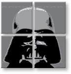  Kézzel festett POP Art festmény STAR WARS 4 db sw | különböző méretek