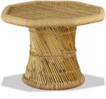 vidaXL Măsuță de cafea Bambus Octogonal 60x60x45 cm (244219) Masa de cafea