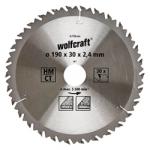 wolfcraft Диск циркулярен за дърво Ø 190х30х2.4, z30, 6736000 Wolfcraft
