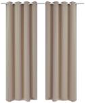 vidaXL Draperii opace cu ocheți metalici, 2 buc, 135 x 175 cm, crem (132201)