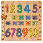 DJECO Puzzle din lemn Djeco- Cifre (DJ01801)