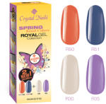 Crystalnails Spring Trend Colors 2014 Royal Gel készlet - 4x4, 5ml