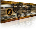 Artgeist Kép - falitérkép - The Golden Map Világtérkép 135x45