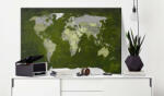 Artgeist Kép parafán - Malachite World [Cork Map] 90x60