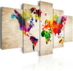 Artgeist Kép - falitérkép - World Map: Abstract Fantasy Világtérkép 200x100