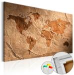 Artgeist Kép parafán - Paper Map [Cork Map] 120x80
