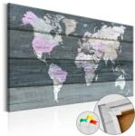 Artgeist Kép parafán - Journey through the World [Cork Map] 120x80