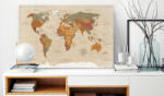 Artgeist Kép parafán - Beige Chic [Cork Map] 60x40