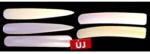 Crystalnails Óriás stiletto tip 10db - Natur