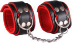 Dominate Me Leather Handcuffs D11 Black-Red