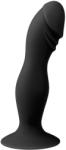 EasyToys Silicone Pleaser Black Silicone Anal Dildo with Suction Cup Dildo