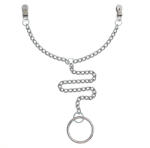 Rimba Nipple Clamps with Chain and Scrotum Ring O 7679 50mm