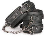 EasyToys Fetish Collection Leather Collar With Handcuffs
