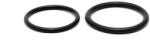 Rimba Rubber Cockring Set 7373 40 + 45mm Inel pentru penis