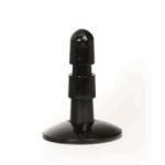 Hung System Suction Cup Black Dildo