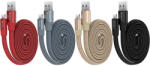 DEVIA Cablu MicroUSB Devia Ring Gray (0.8m, impletitura nylon, 2.4A) (DVCRMUGR)