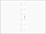 FILOFAX Kalendárium betét, jegyzetlap, personal méret, vonalas, FILOFAX, fehér (NFX133008) - irodaoutlet