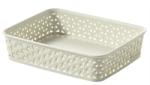 Keter Rattan hatású kosár, A4, törtfehér, CURVER "My Style (CSCMS1) - irodaoutlet
