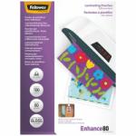 Fellowes Meleglamináló fólia, 80 mikron, A4, fényes, öntapadó, 100 db, FELLOWES (IFW53022) - irodaoutlet