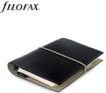 FILOFAX Kalendárium, gyűrűs, betétlapokkal, personal méret, FILOFAX, "Domino", fekete (NFX027802) - irodaoutlet