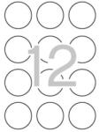 APLI Etikett, 60 mm kör, színes, APLI, neon sárga, 240 etikett/csomag (LCA2866) - irodaoutlet