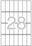 APLI Etikett, 20x50 mm, kerekített sarkú, A5 hordozón, APLI, 420 etikett/csomag (LCA1867) - irodaoutlet