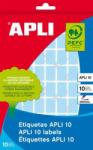 APLI Etikett, 25x40 mm, kézzel írható, színes, kerekített sarkú, APLI, zöld, 128 etikett/csomag (LCA2757) - irodaoutlet