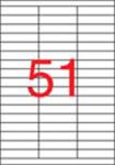 APLI Etikett, univerzális, 70x16, 9 mm, APLI, 5100 etikett/csomag (LCA1294) - irodaoutlet