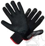  SR415 - Mártott kötött kesztyű ráncos latex bevonattal, munkavédelmi kesztyű