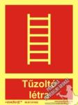  TB105/1 - Tűzoltó létra- utánvilágító tábla, utánvilágítós tábla, 2 mm vastag, 150x200mm