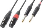 Power Dynamics Cablu convertor 2x XLR mama - 2x 6.3 jack 6.3mm mono 1.5m Power Dynamics (177.066)