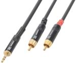 Power Dynamics Cablu Jack stereo 3.5mm tata - 2x RCA tata 1.5m (177.033)