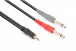 VONYX Cablu jack stereo 3.5mm tata - 2x jack mono 6.3mm tata 1.5m (177.768)