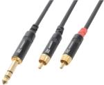 Power Dynamics Cablu Jack stereo 6.3mm tata - 2x RCA tata 1.5m (177.027)