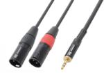 Power Dynamics Cablu 2 x XLR tata - Jack 3.5mm stereo tata 1.5m PD Connex (176.020)