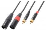 Power Dynamics Cablu, 2x XLR tata - 2x RCA tata, 6m, PD-Connex (176.686)