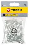 Topex Set nituri, aluminiu, 4 x 18 mm, 50 buc, Topex (43E405)