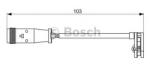 Bosch Senzor de avertizare, uzura placute de frana MERCEDES SPRINTER 3, 5-t bus (906) (2006 - 2016) BOSCH 1 987 473 037