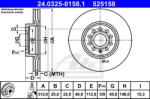 ATE Disc frana VW TIGUAN (5N) (2007 - 2016) ATE 24.0325-0158.1