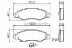 Bosch Set placute frana, frana disc SUZUKI WAGON R+ (MM) (2000 - 2016) BOSCH 0 986 494 458