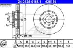 ATE Disc frana OPEL ASTRA H (L48) (2004 - 2016) ATE 24.0125-0198.1