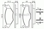 Bosch Set placute frana, frana disc SEAT TOLEDO I (1L) (1991 - 1999) BOSCH 0 986 468 873