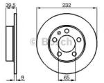 Bosch Disc frana AUDI A1 (8X1, 8XK, 8XF) (2010 - 2016) BOSCH 0 986 478 868