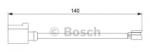 Bosch Senzor de avertizare, uzura placute de frana PORSCHE CAYENNE (92A) (2010 - 2016) BOSCH 1 987 474 566