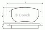 Bosch Set placute frana, frana disc PEUGEOT 307 CC (3B) (2003 - 2016) BOSCH 0 986 495 225
