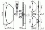 Bosch Set placute frana, frana disc VW CADDY III Combi (2KB, 2KJ, 2CB, 2CJ) (2004 - 2016) BOSCH 0 986 495 213