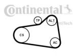 CONTITECH Set curea transmisie cu caneluri PEUGEOT 308 (4A, 4C) (2007 - 2016) CONTITECH 6PK905 EXTRA K1