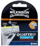 Wilkinson Sword Quattro Titanium Precision tartalék pengék 4 db