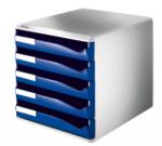Leitz Suport cu 5 sertare albastre A4 standard Leitz E52800035 (52800035)