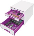 Leitz Cabinet cu 4 sertare WOW Leitz alb/mov E52132062 (52132062)